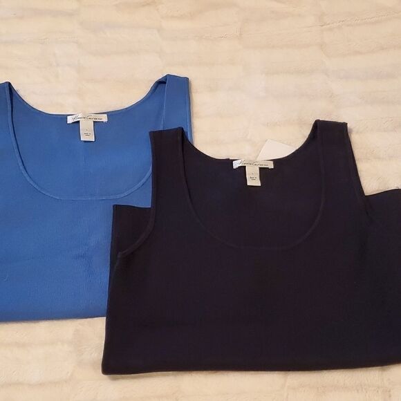NWT KENNETH COLE BLUE TANKS - Picture 3 of 10